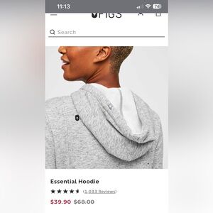 Figs essential jacket/hoodie